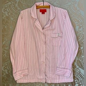 VICTORIAS SECRET Pink Striped Pyjama Top